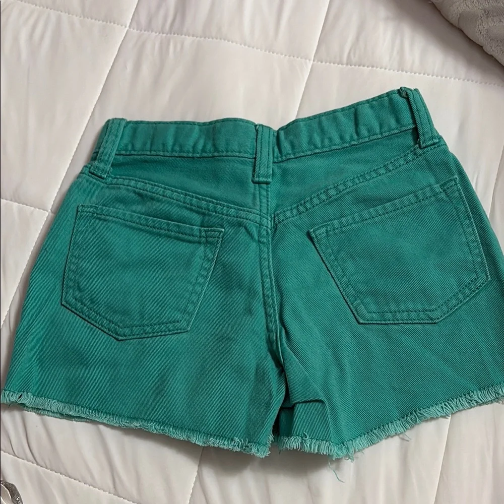 Old Navy Kids Green Denim Shorts
